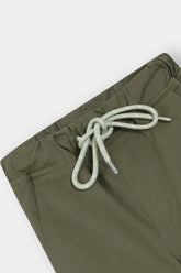 Boys Olive Green Cotton 6 Pocket Cargo Trouser